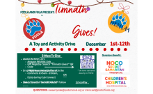 TMHS Gives Flyer with dates and QR code to scan