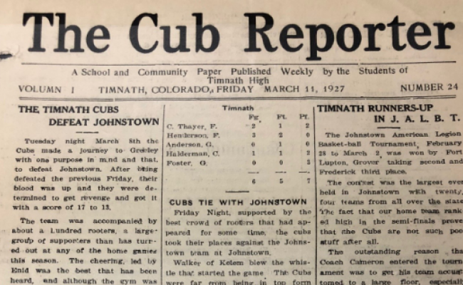 Cub Reporter 1927