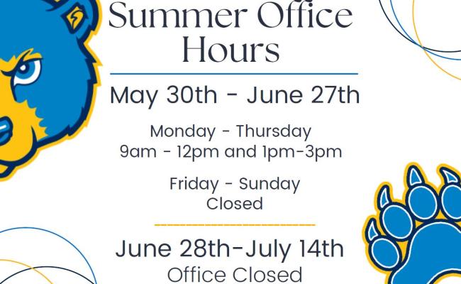 Summer office hours
