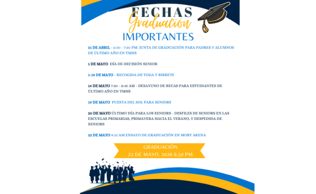 Important Graduation Dates_Spanish
