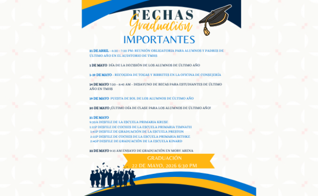 Important Graduation Dates_Spanish