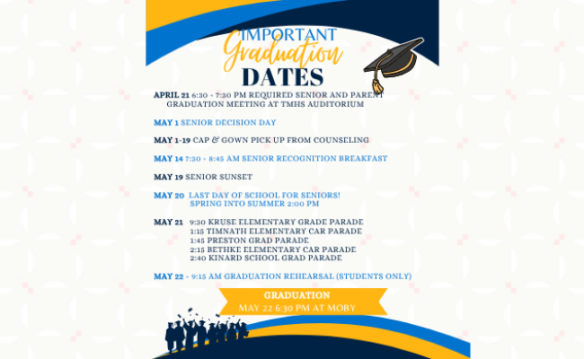 Important Graduation Dates_English